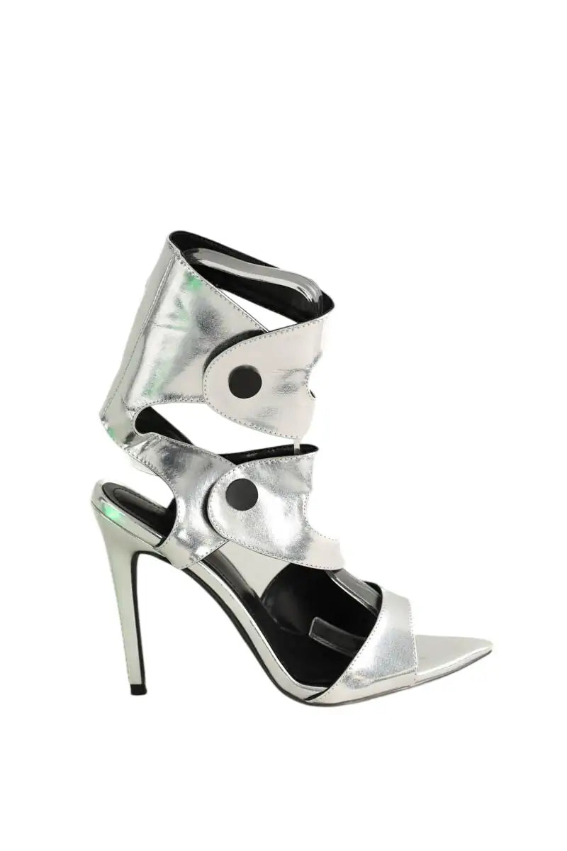 Talons Renesans Paris Argent en Cuir, taille 38 - Seconde Main