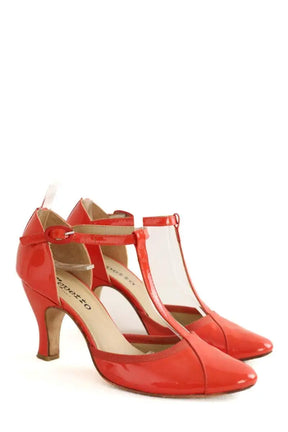 Talons Repetto Rouge en Cuir