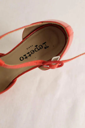 Talons Repetto Rouge en Cuir