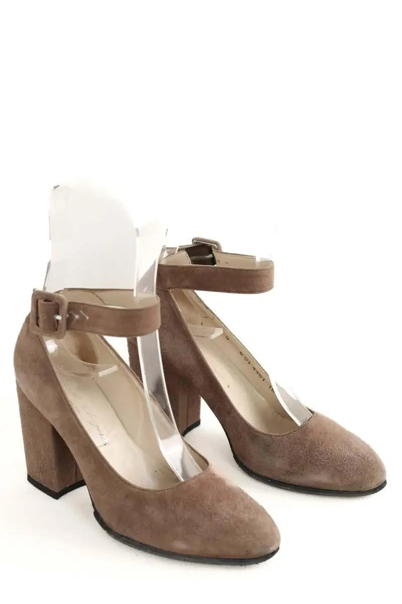 Talons Robert Clergerie Marron en Daim
