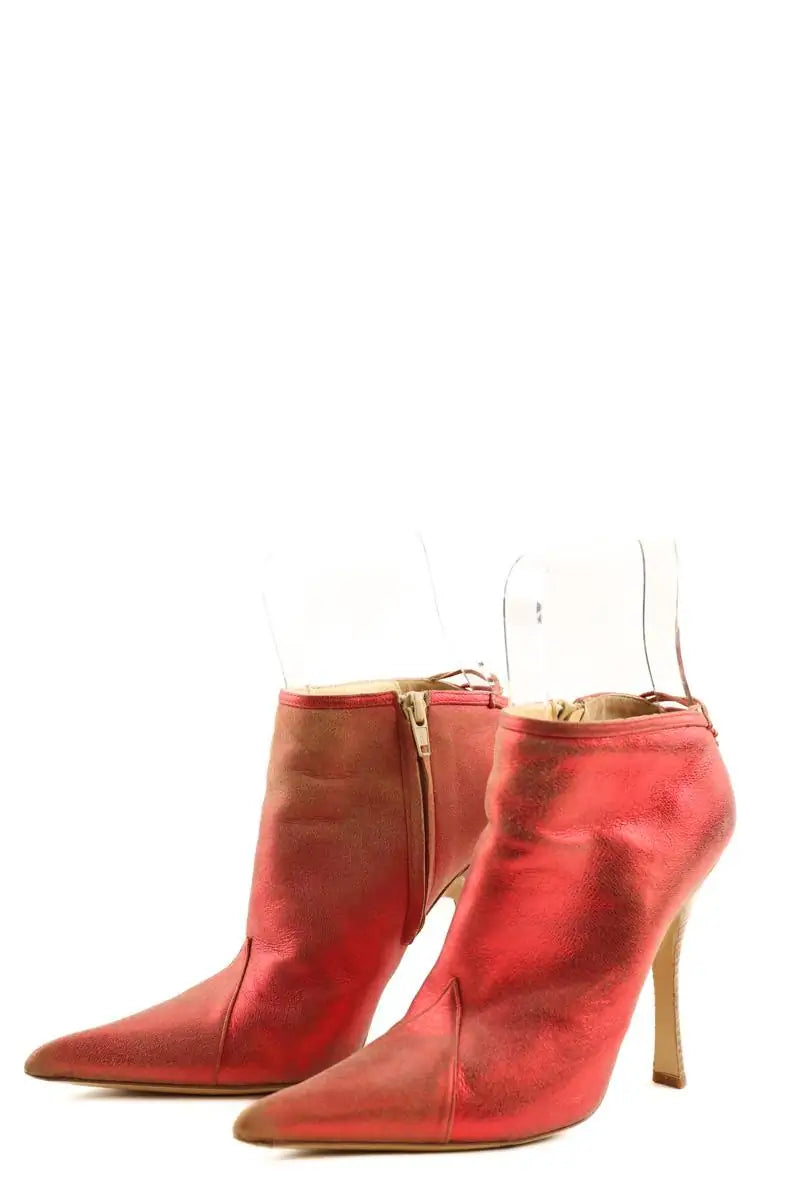 Talons Roberto Cavalli Rouge en Cuir