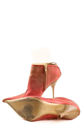 Talons Roberto Cavalli Rouge en Cuir