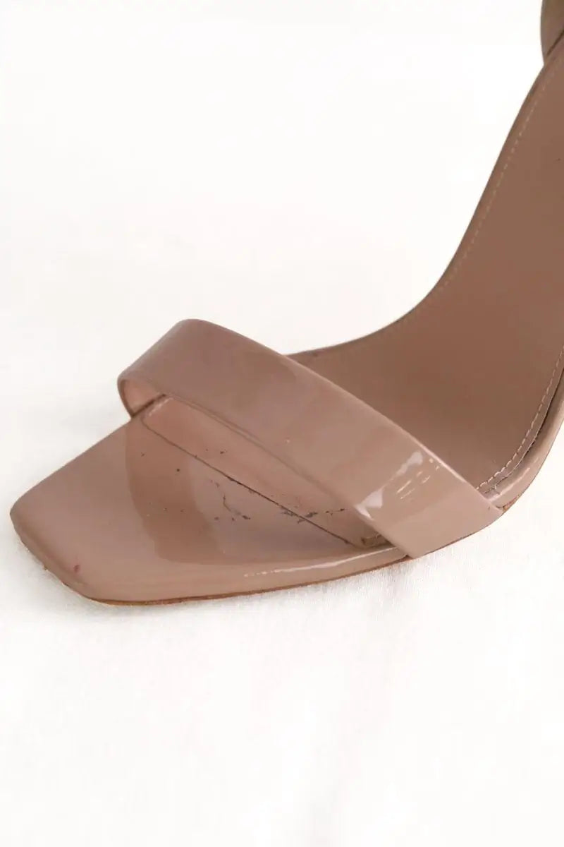 Talons Saint Laurent Beige en Cuir