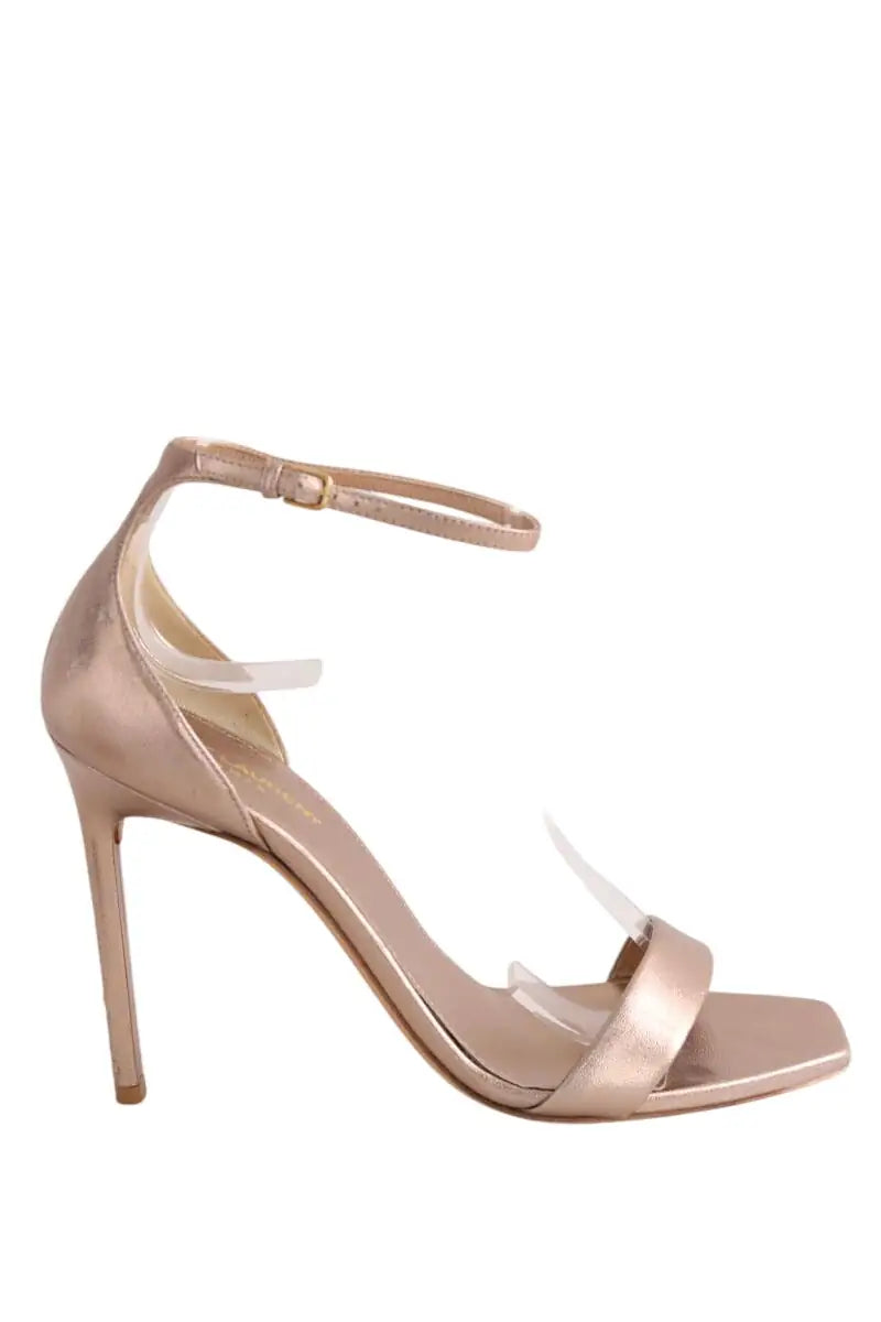 Talons Saint Laurent Doré en Cuir, taille 40 - Seconde Main