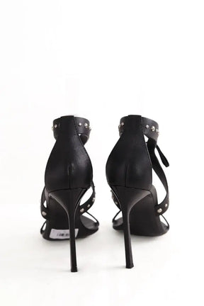 Talons Saint Laurent Inis studded Noir en Cuir