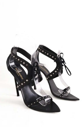 Talons Saint Laurent Inis studded Noir en Cuir