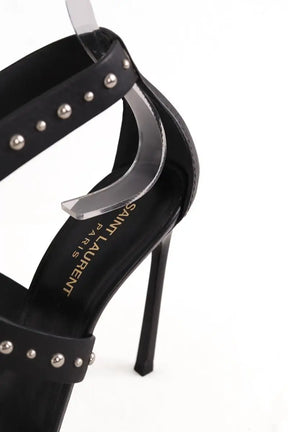 Talons Saint Laurent Inis studded Noir en Cuir
