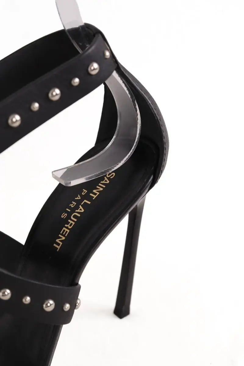 Talons Saint Laurent Inis studded Noir en Cuir
