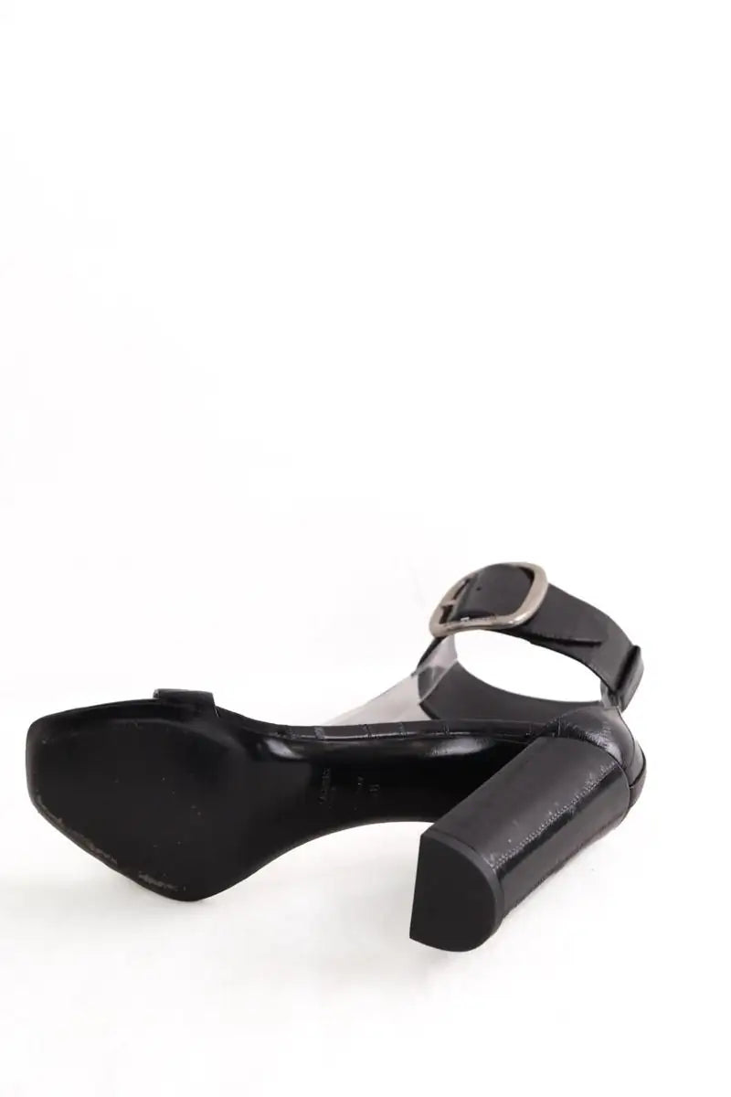 Talons Saint Laurent Opyum Noir en Cuir