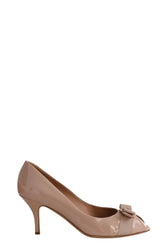 Talons Salvatore Ferragamo Beige en Cuir verni, taille 41 - Seconde Main