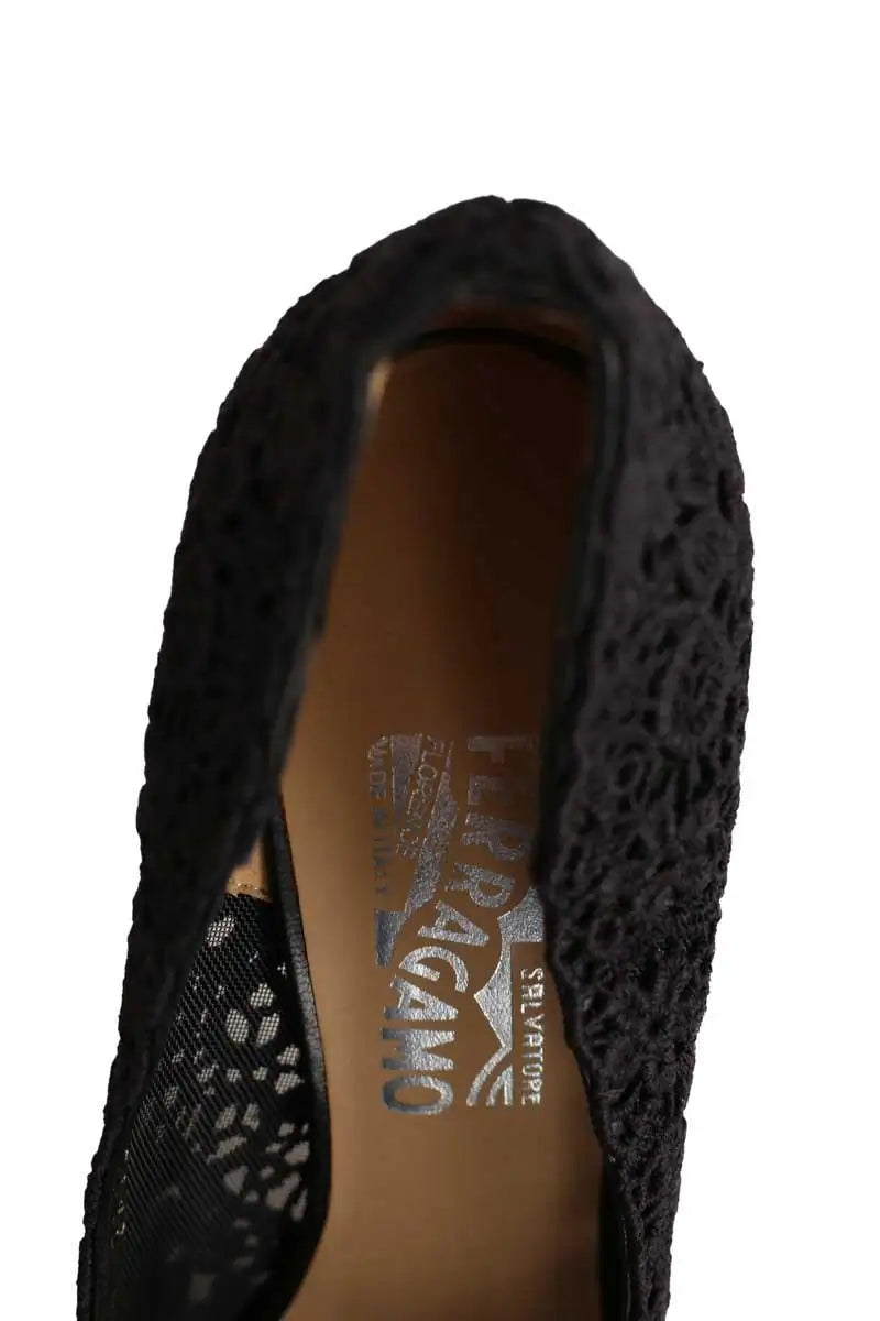 Talons Salvatore Ferragamo Noir en Cuir