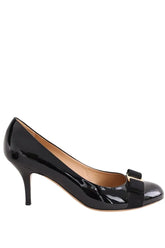 Talons Salvatore Ferragamo Noir en Cuir verni, taille 40 - Seconde Main