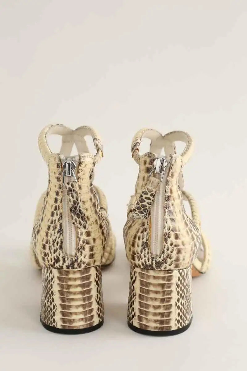 Talons Sandro Beige en Cuir