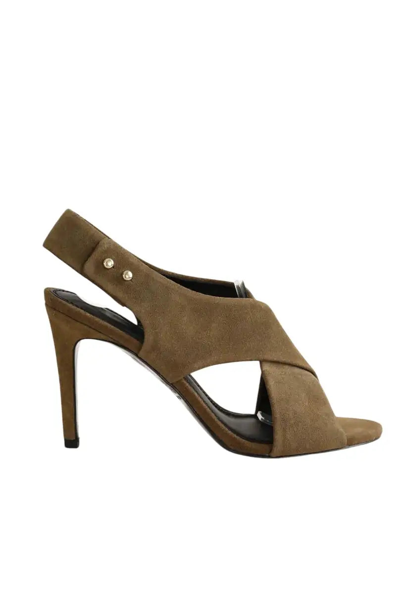 Talons Sandro Kaki en Daim, taille 38 - Seconde Main
