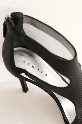 Talons Sandro Noir en Cuir