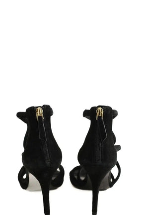 Talons Sandro Noir en Daim