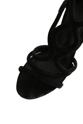 Talons Sandro Noir en Daim