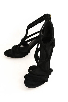 Talons Sandro Noir en Daim