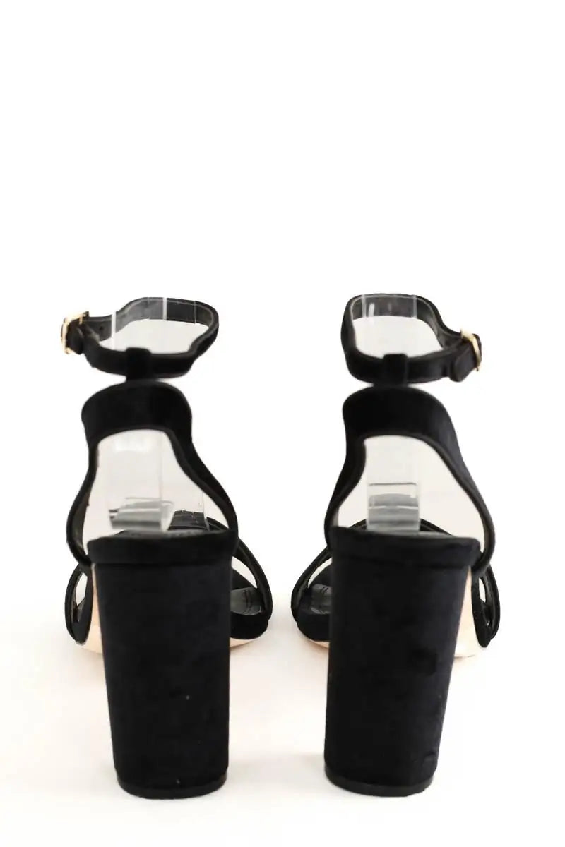 Talons Sandro Noir en Daim