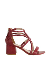 Talons Sandro Rouge en Cuir, taille 37 - Seconde Main