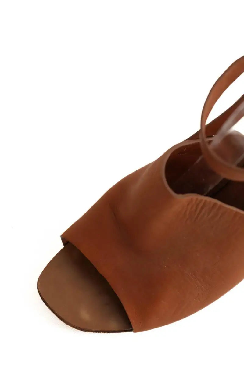 Talons Sergio Rossi Camel en Cuir