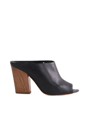 Talons Sergio Rossi Noir en Cuir, taille 37 - Seconde Main