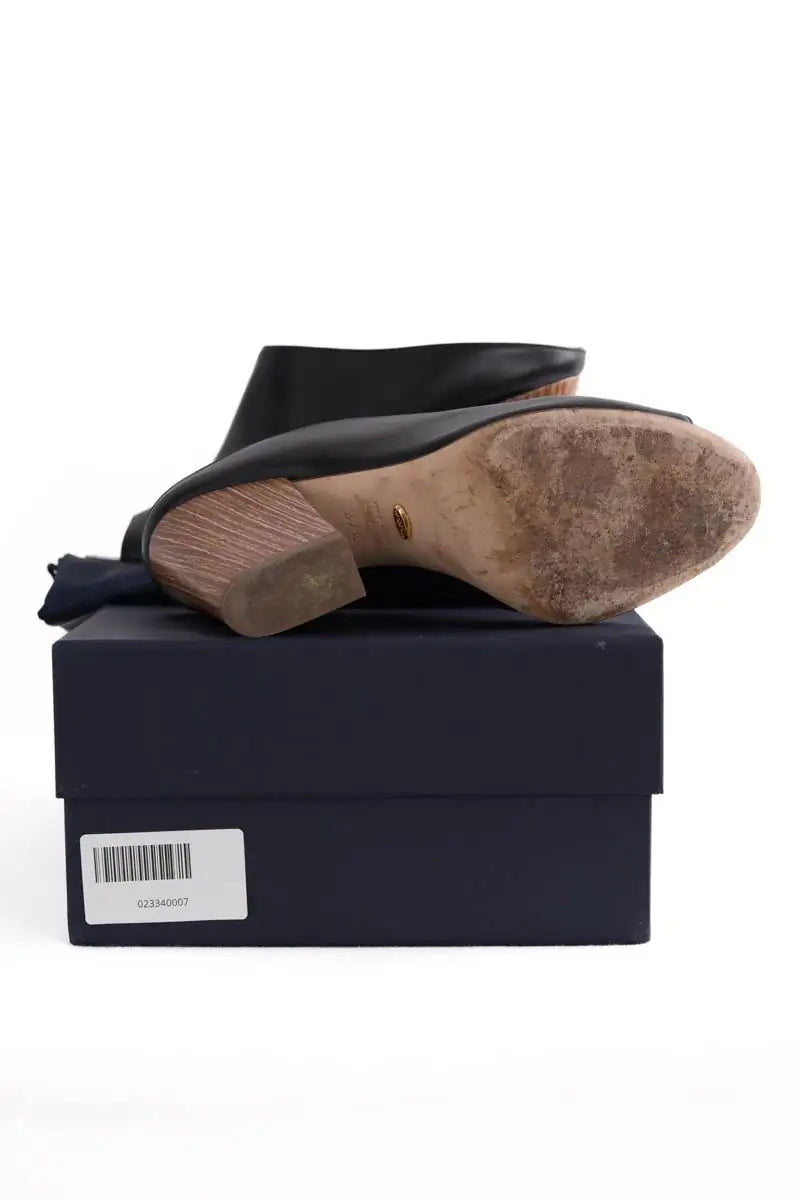 Talons Sergio Rossi Noir en Cuir