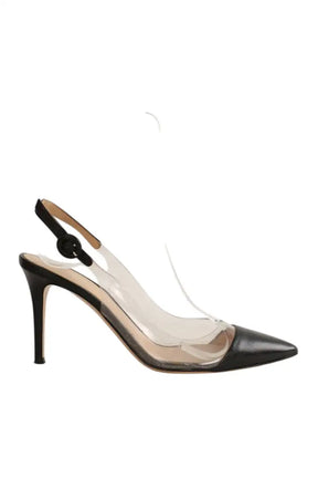 Talons Sergio Rossi Noir en Cuir, taille 39 - Seconde Main