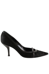 Talons Sergio Rossi Noir en Cuir, taille 39 - Seconde Main