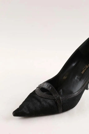 Talons Sergio Rossi Noir en Cuir