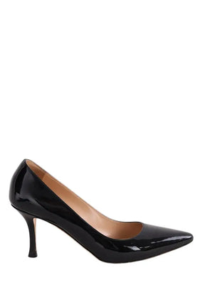 Talons Sergio Rossi Noir en Cuir verni, taille 37 - Seconde Main