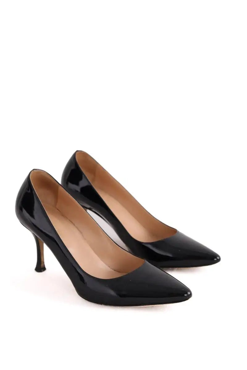 Talons Sergio Rossi Noir en Cuir verni