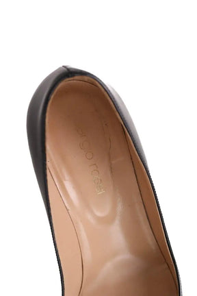 Talons Sergio Rossi Noir en Cuir verni