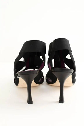 Talons Sergio Rossi Noir en Tissu