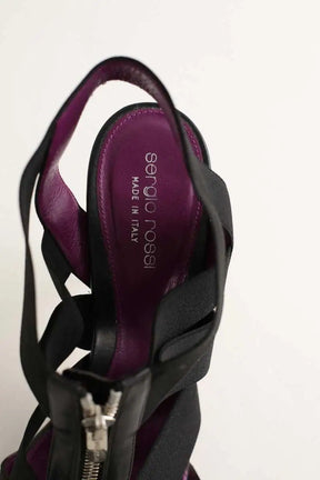 Talons Sergio Rossi Noir en Tissu