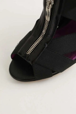 Talons Sergio Rossi Noir en Tissu