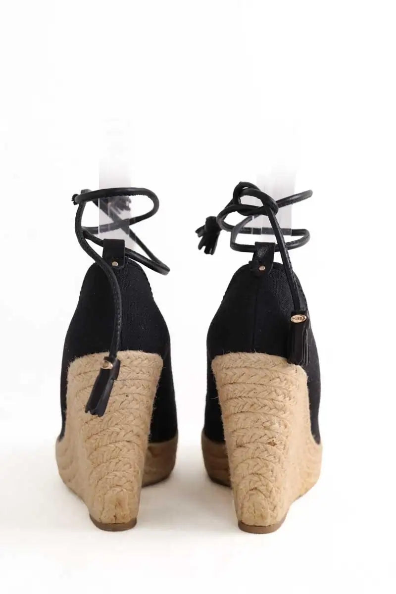 Talons Sergio Rossi Noir en Tissu