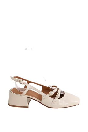Talons Sézane Blanc en Cuir, taille 37 - Seconde Main