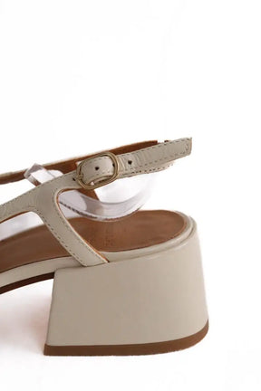 Talons Sézane Blanc en Cuir