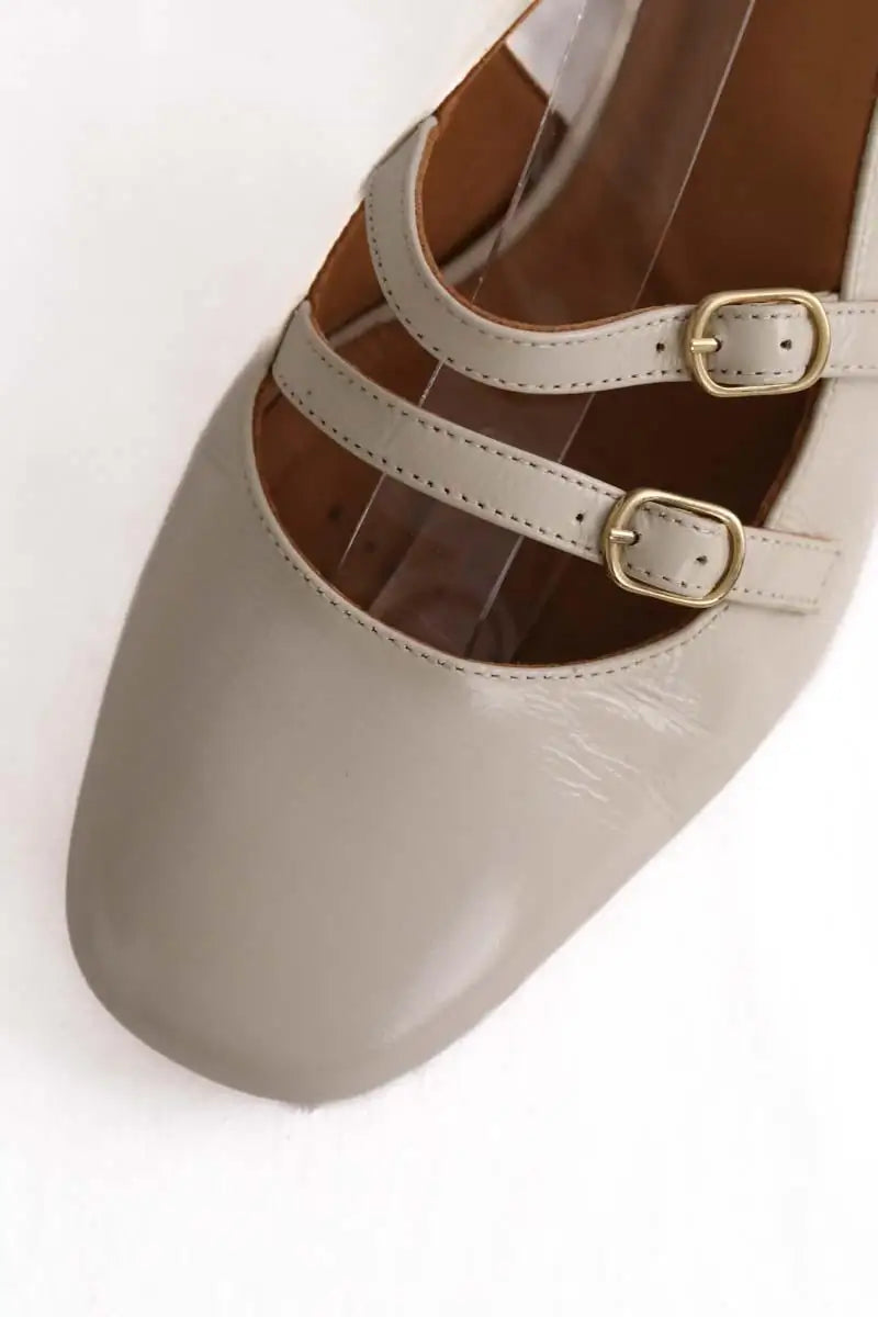 Talons Sézane Blanc en Cuir