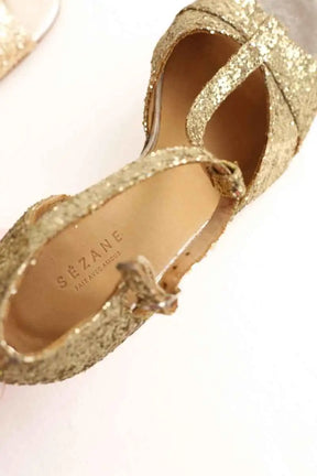 Talons Sézane Doré en Paillettes