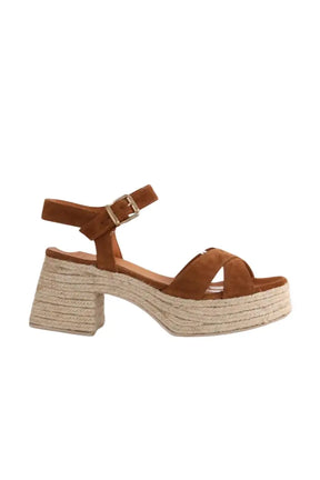 Talons Sézane Marron en Daim, taille 39 - Seconde Main