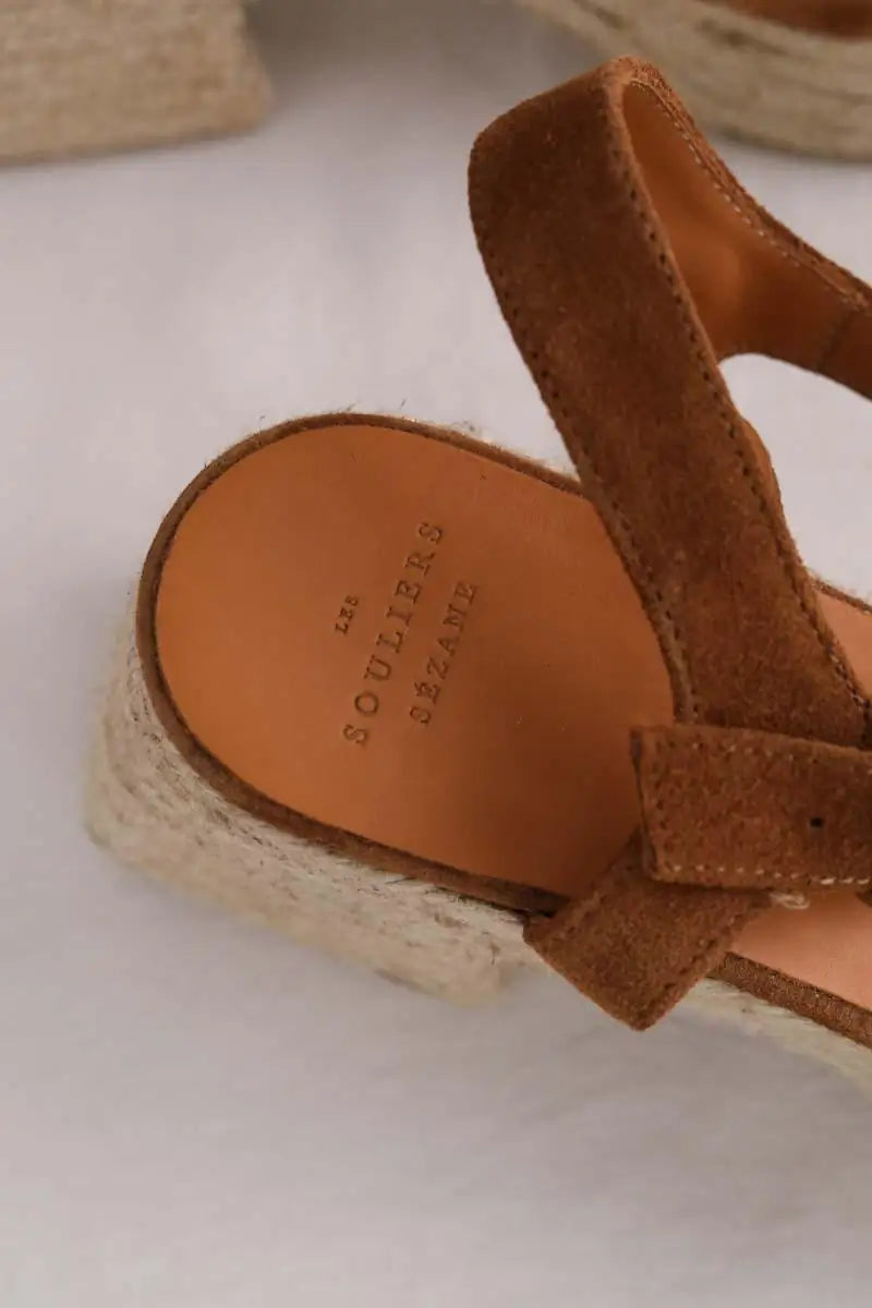 Talons Sézane Marron en Daim