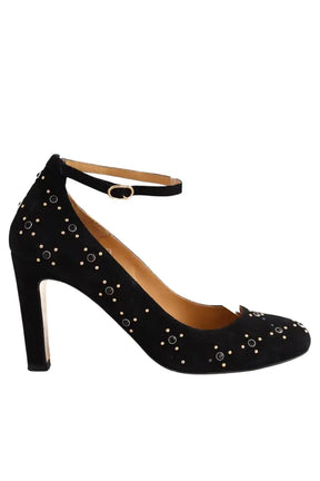 Talons Sézane Noir en Cuir, taille 39 - Seconde Main
