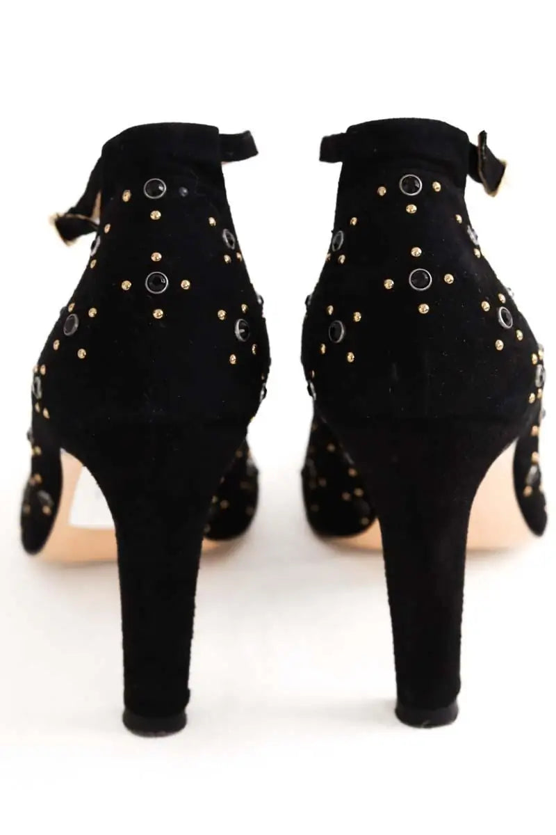 Talons Sézane Noir en Cuir