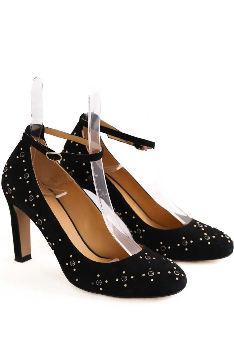 Talons Sézane Noir en Cuir