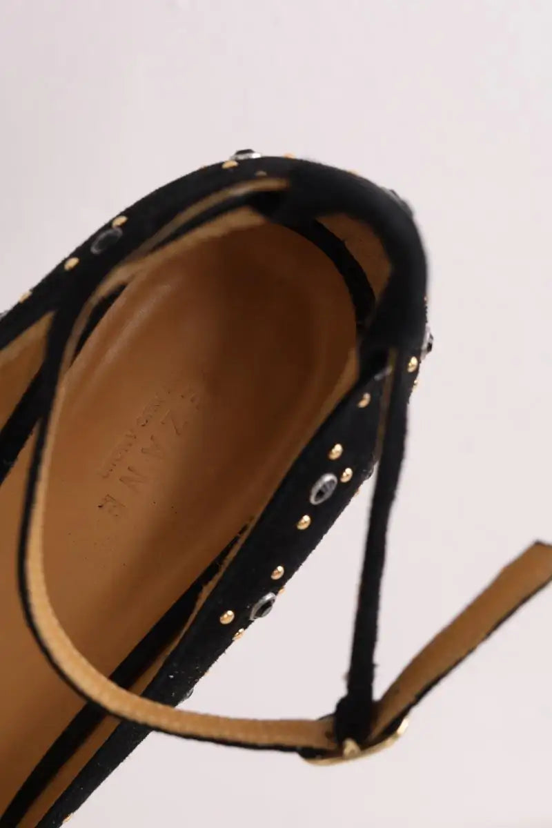 Talons Sézane Noir en Cuir