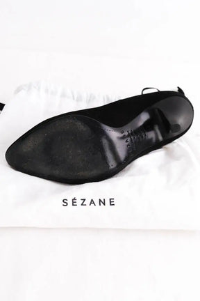 Talons Sézane Noir en Daim