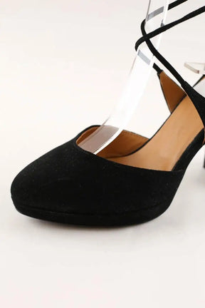 Talons Sézane Noir en Daim