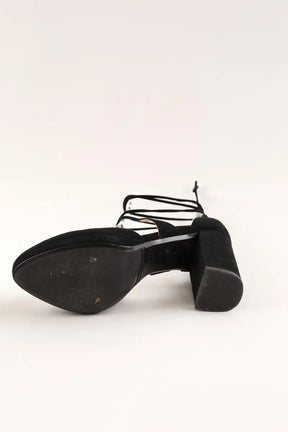 Talons Sézane Noir en Daim